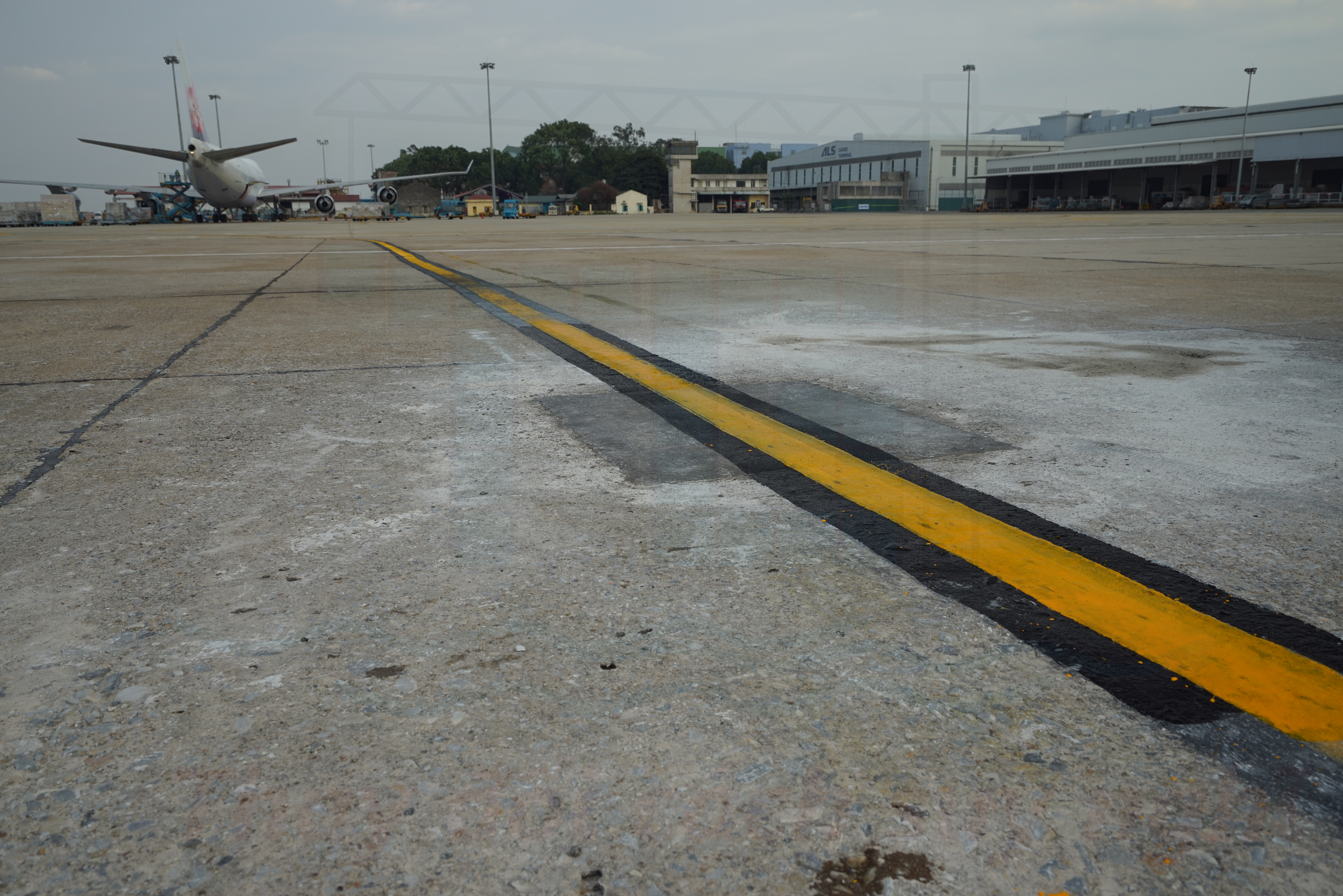 Airport runway repaired using TGPE-SB01